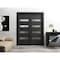 Sartodoors Sliding Closet Bypass Doors 72 x 84in, Quadro 4113 Matte Black Frosted Glass, Sturdy Rails QUADRO4113DBD-BLK-7284 - alternate 6